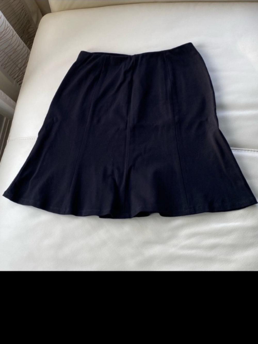 Flattering Black Flared Women's Skirt - like new